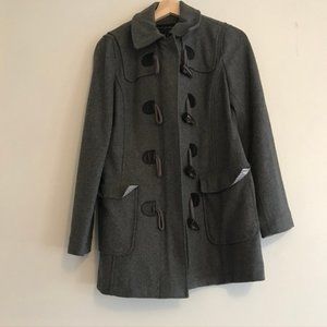 Banana Republic Factory grey wool toggle coat